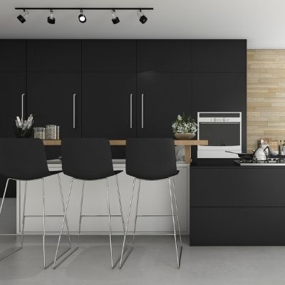 Modern Aesthetic with Clean Lines Kitchen - Dorene Gomez Interiors : Dorene  Gomez Interiors