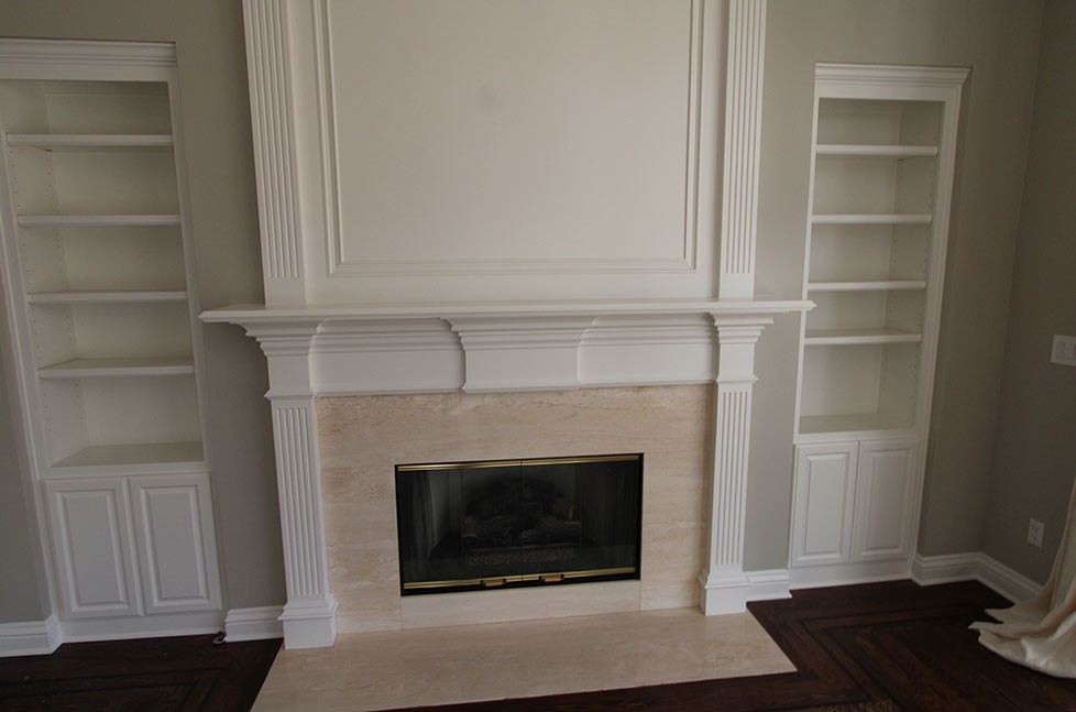 fireplace after remodel