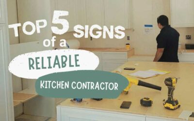 The Top Five Signs of a Reliable Kitchen Contractor