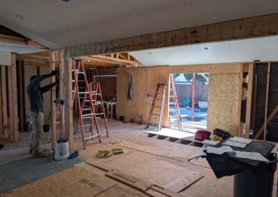 Kitchen and Family Room Remodel In Progress in LIvermore, CA