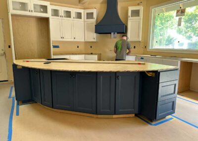 San Ramon Kitchen Addition In Progress - Cabinet design is templated