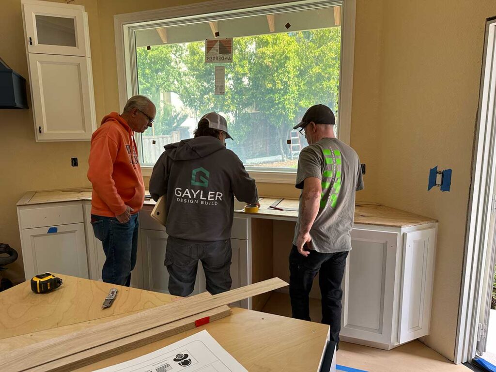 San Ramon Kitchen Addition In Progress - Cabinet design is templated