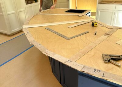 San Ramon Kitchen Addition In Progress - Cabinet design is templated