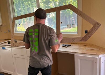 San Ramon Kitchen Addition In Progress - Cabinet design is templated