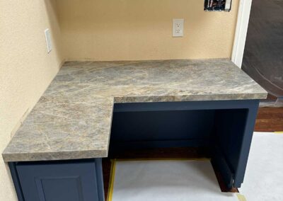 San Ramon kitchen addition in progress - installing the countertops