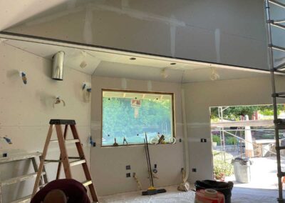 San Ramon Kitchen Addition In Progress - Drywall goes up