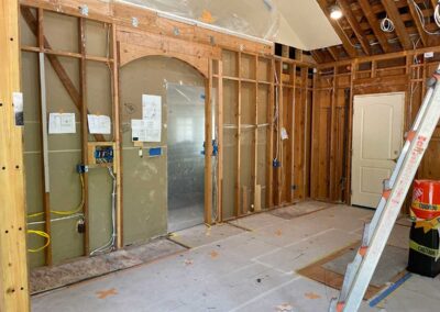 San Ramon Kitchen Addition In Progress - Arch Framed