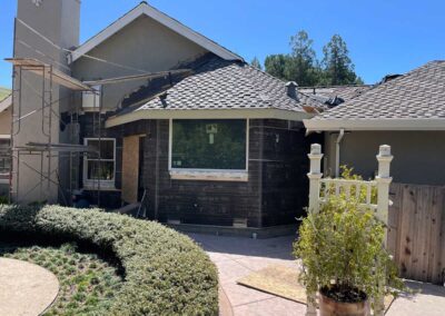 San Ramon Kitchen Addition In Progress - Exterior Wall Complete