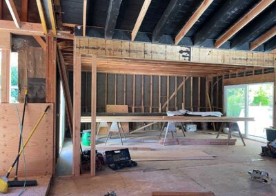 New beam added in Interior Remodel in Alamo, CA