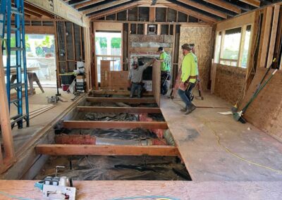 Removed Outdated Flooring in Interior Remodel in Alamo, CA