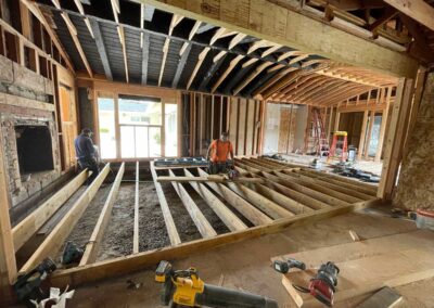 New framing added in Interior Remodel in Alamo, CA