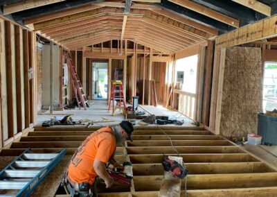 New framing added in Interior Remodel in Alamo, CA