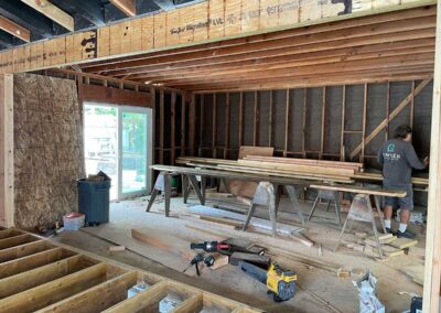 New beam added in Interior Remodel in Alamo, CA