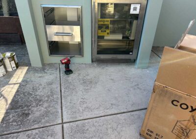 Sunshade BBQ structure in Lafayette, CA in Progress