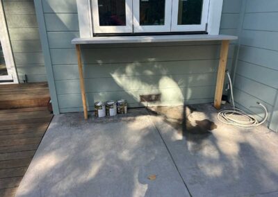 Sunshade BBQ structure in Lafayette, CA in Progress