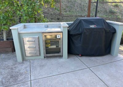 Sunshade BBQ structure in Lafayette, CA in Progress