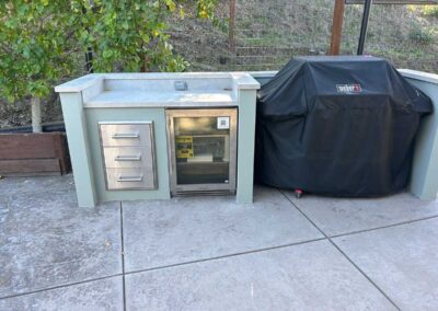 Sunshade BBQ structure in Lafayette, CA in Progress