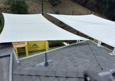 Sunshade BBQ structure in Lafayette, CA in Progress
