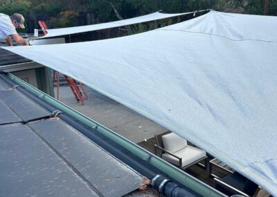 Sunshade BBQ structure in Lafayette, CA in Progress