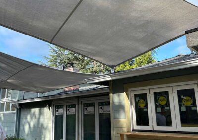 Sunshade BBQ structure in Lafayette, CA in Progress