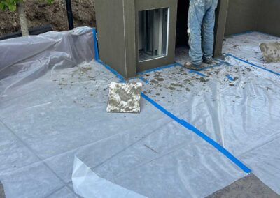 Sunshade BBQ structure in Lafayette, CA in Progress