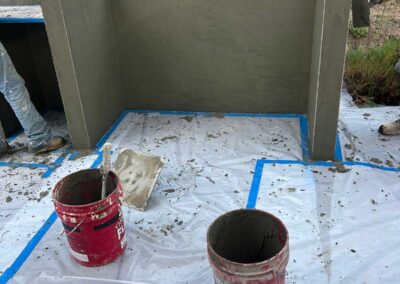 Sunshade BBQ structure in Lafayette, CA in Progress