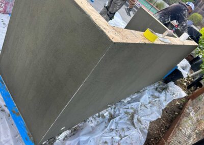 Sunshade BBQ structure in Lafayette, CA in Progress