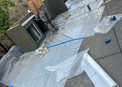 Sunshade BBQ structure in Lafayette, CA in Progress