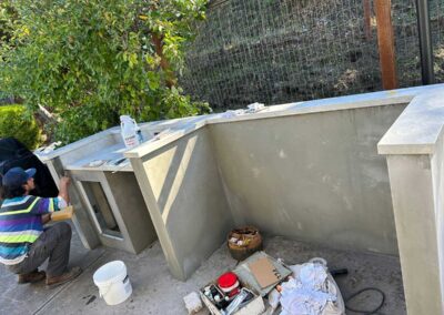 Sunshade BBQ structure in Lafayette, CA in Progress