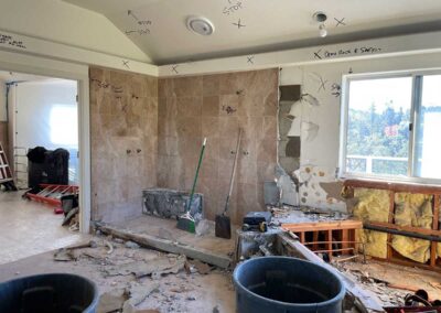 Primary Bathroom Remodel In Progress in Diablo CA