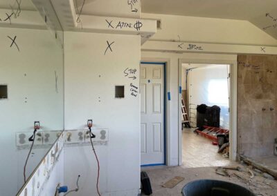 Primary Bathroom Remodel In Progress in Diablo CA