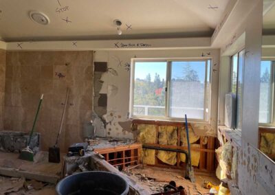 Primary Bathroom Remodel In Progress in Diablo CA