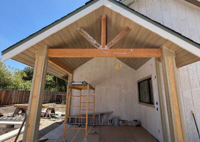 Outdoor retreat in Danville CA in progress