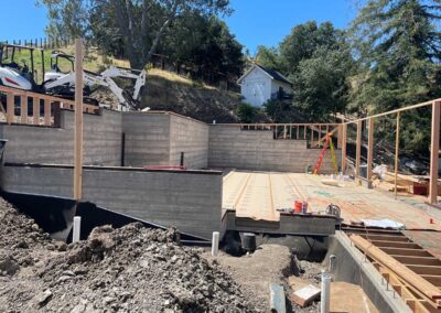 Garage Addition in Walnut Creek CA in progress