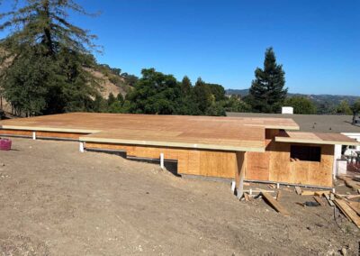 Garage Addition in progress in Walnut Creek CA