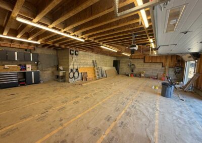 Garage addition in progress in Walnut Creek CA