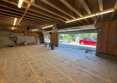 Garage addition in progress in Walnut Creek CA
