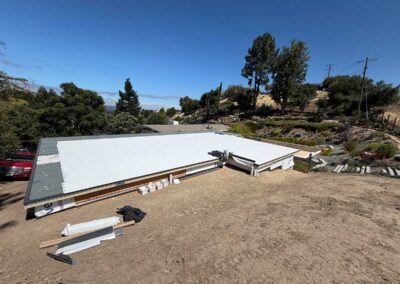Garage addition in progress in Walnut Creek CA
