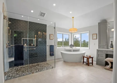 Spacious Transitional Primary Bathroom Remodel in Diablo, CA