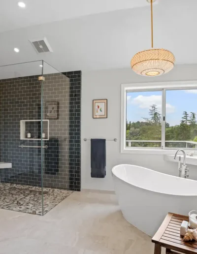 Spacious Transitional Primary Bathroom Remodel in Diablo, CA