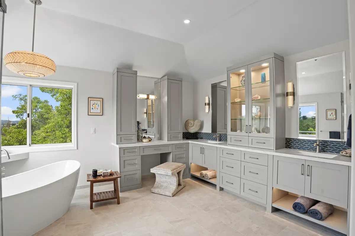 Spacious Transitional Primary Bathroom Remodel in Diablo, CA