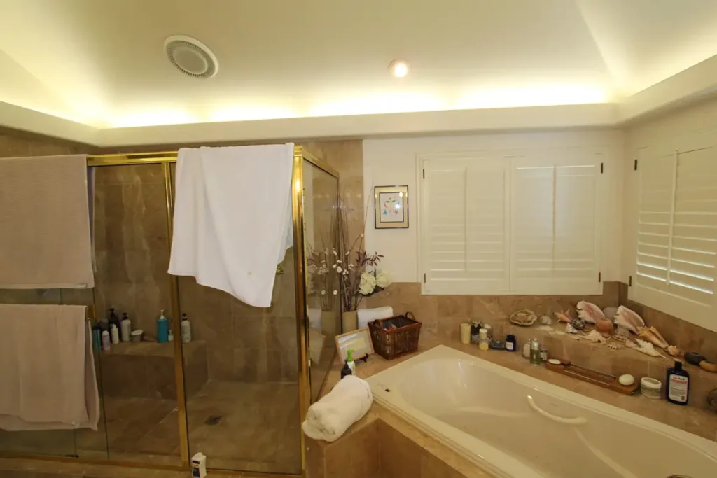 Spacious Transitional Primary Bathroom Remodel in Diablo, CA