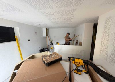 New Basement office remodel in Contra Costa County in progress