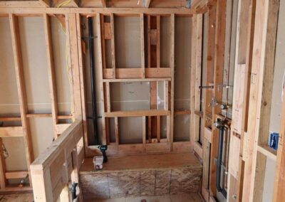 Primary bathroom remodel in progress in Alamo CA