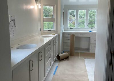 Primary bathroom remodel in alamo ca in progress