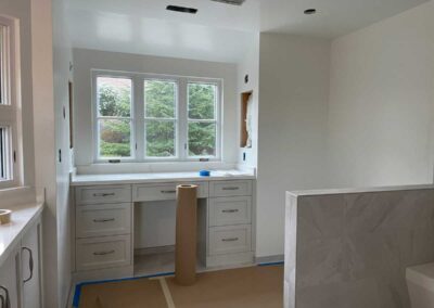 Primary bathroom remodel in alamo ca in progress